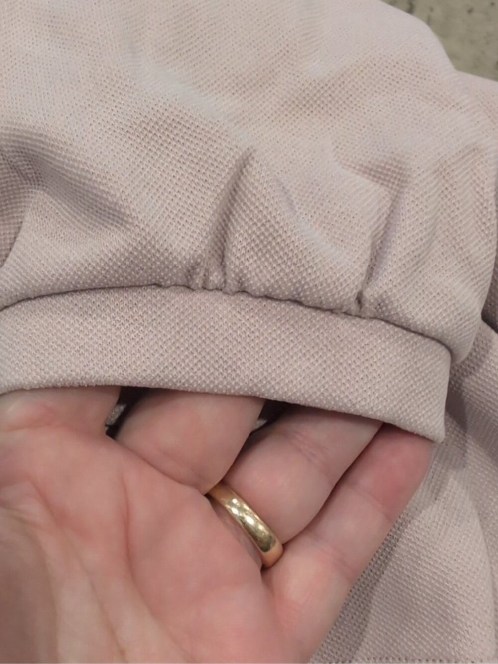 Lululemon Softstreme Pique Oversized Long-Sleeve Polo Shirt Mink Pink - Picture 3 of 7